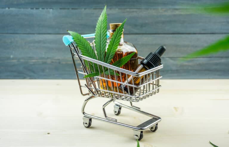 Différents produits à base de CBD